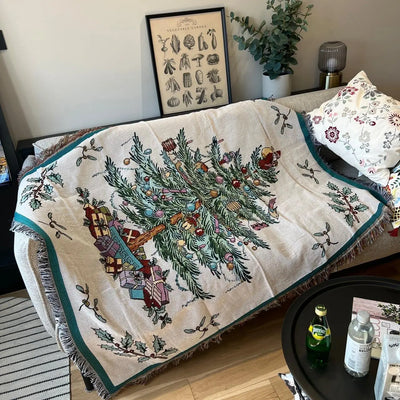 Christmas Throw Blanket - Soft Cozy Holiday Fleece