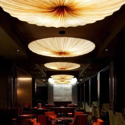 Fabric Pendant Chandelier – Japanese Wabi-Sabi Lighting Fixture