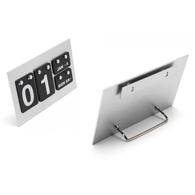 Vintage Metal Calendar - Classic Desktop Frame