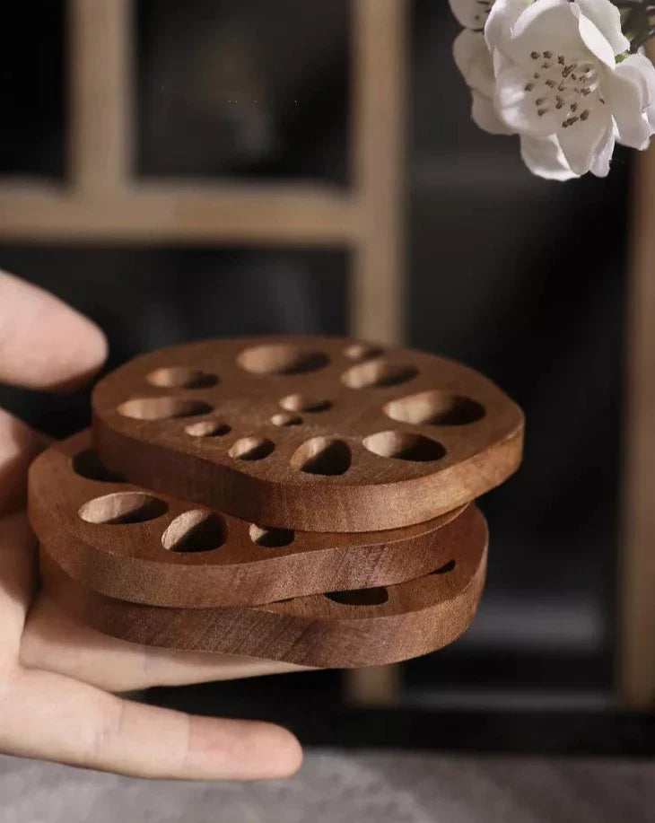 Wooden Drink Coaster - Lotus Root Eco Friendly Pad