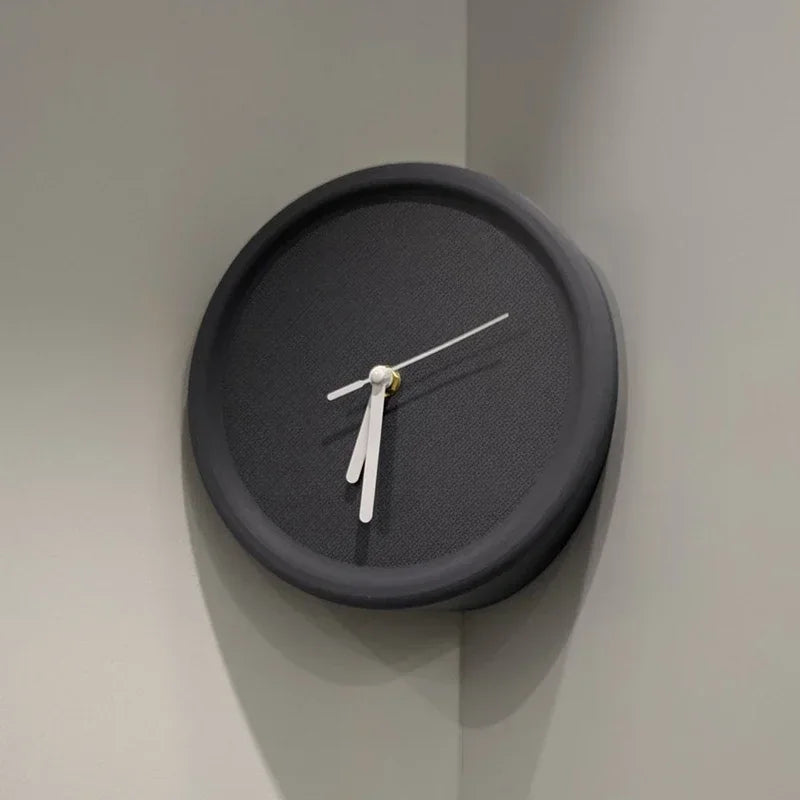 Corner Angle Clock - Modern ABS Design 8x8"