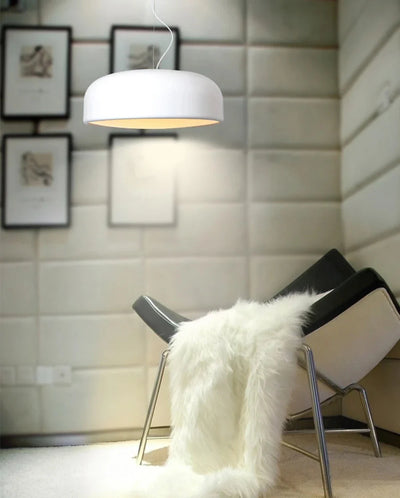 Metal Dome Pendant Light - Adjustable Cord Ceiling Fixture