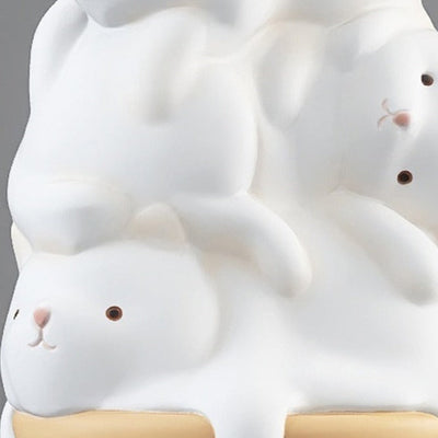 Ice Cream Cat Sculpture - Resin Melting Art