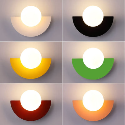Nordic Glass Wall Lamp - Modern Ball Design LED Fixture
