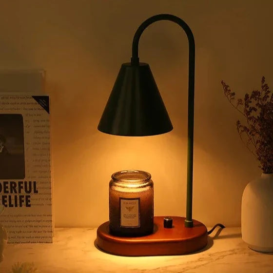 Candle Warmer Electric - Wood Base Sleek Design