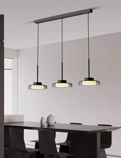 French Pendant Ceiling Light | Modern Metal Acrylic Lamp