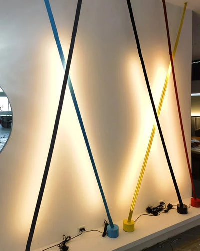 Retro Strip Floor Lamp - LED Vintage Lighting