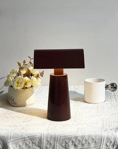 Wireless Table Lamp - Mid Century Modern Ambient Pyramid Light