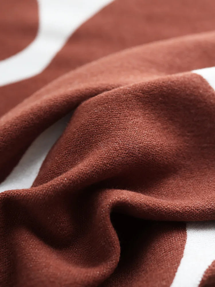 Jacquard Vine Throw | Cozy Sofa Throw, Machine Washable