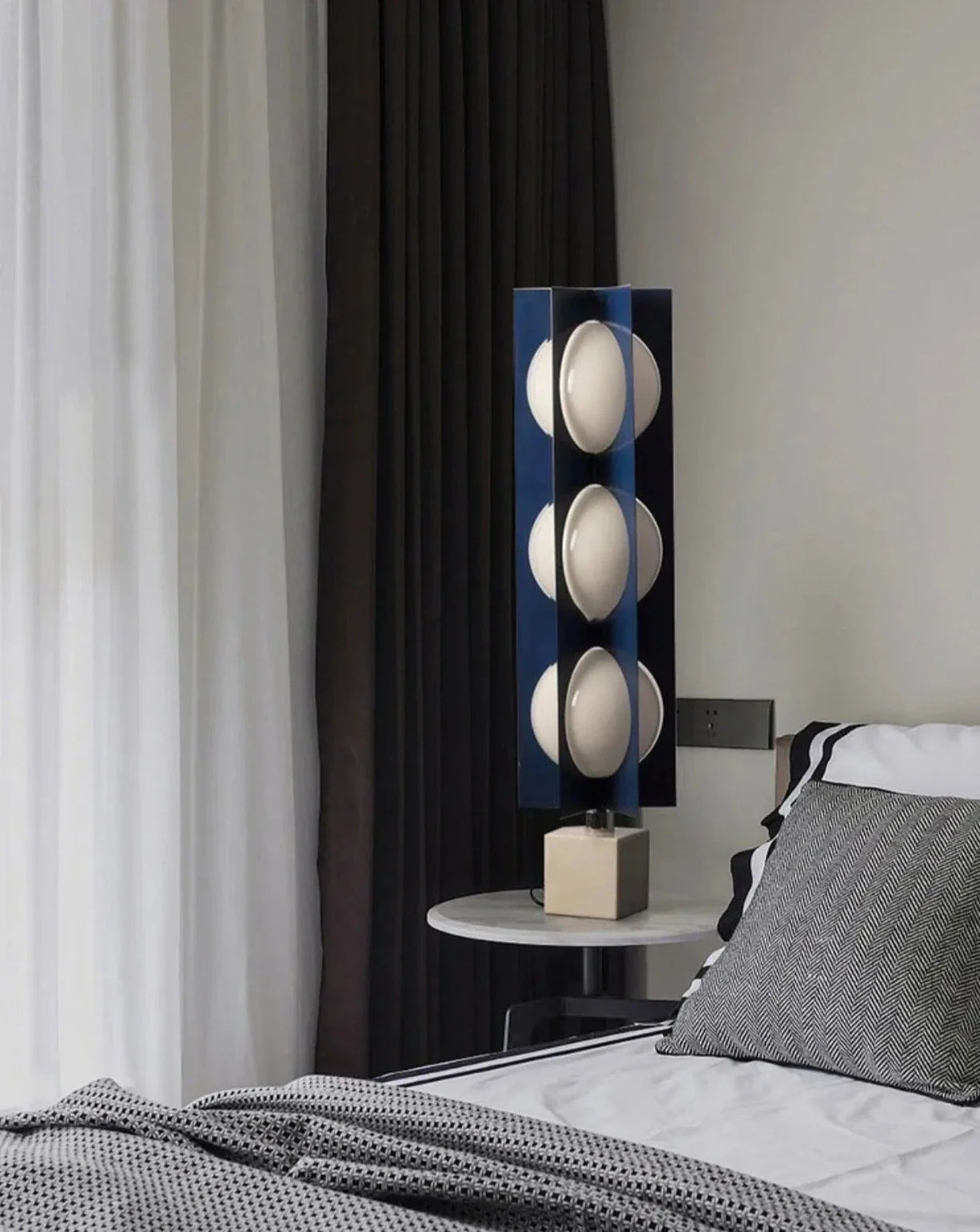 Marble Base Ball Lamp - Italian Design Blue Geometry Floor Lamp