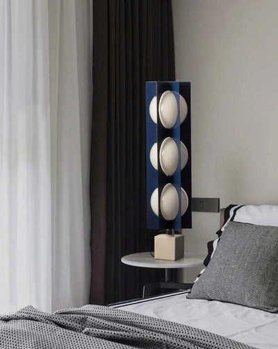Marble Base Ball Lamp - Italian Design Blue Geometry Floor Lamp