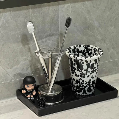 Stainless Steel Toothbrush Stand - Vintage Bathroom Organizer