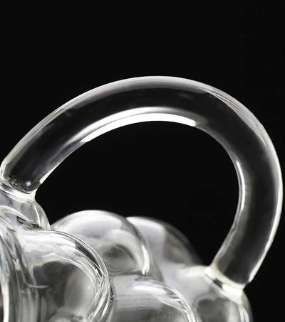 Transparent Grape Mug - 12oz Embossed Glass Cup