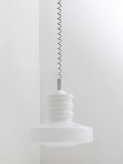 Retro Pendant Lamp - Geometric Coil-Line Light