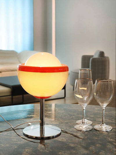 Retro Wine Glass Lamp - Vintage Table Light with USB Power