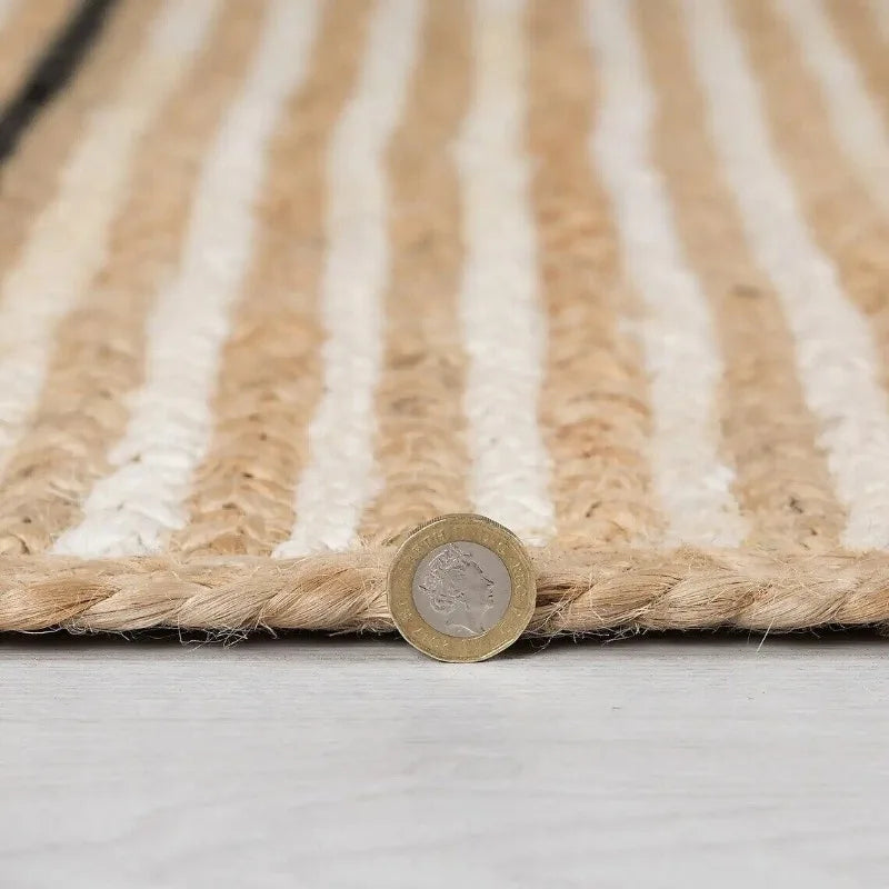 Jute Braided Rug – Handmade Indian Area Mat