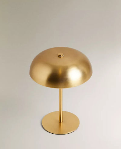 Cordless Metal Table Lamp | Portable Industrial LED Light