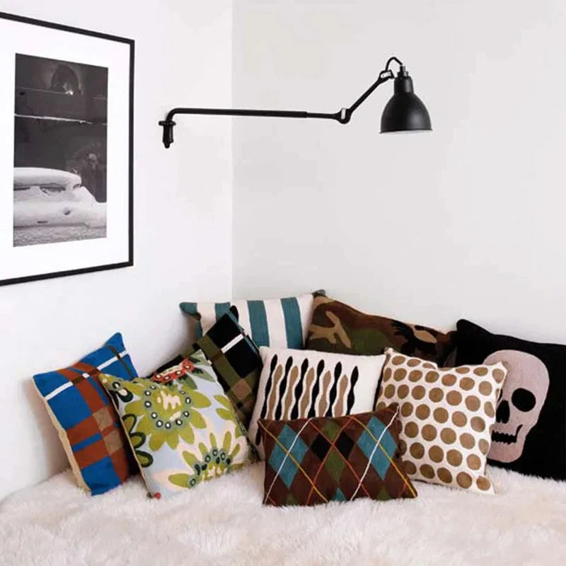Industrial Wall Lamp - Flexible Arm Metal Aluminum Light