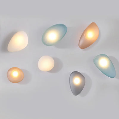 Japanese Pebble Wall Lamp - Modern LED Sconce