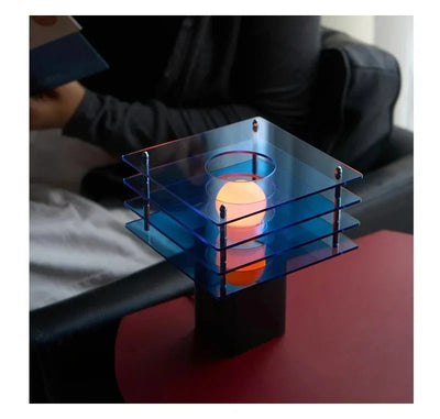 Layered Acrylic Table Lamp – Modern Desk Light