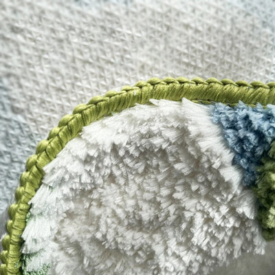 Colorful Moss Rug - Tufted Polyester Mat 2x3ft