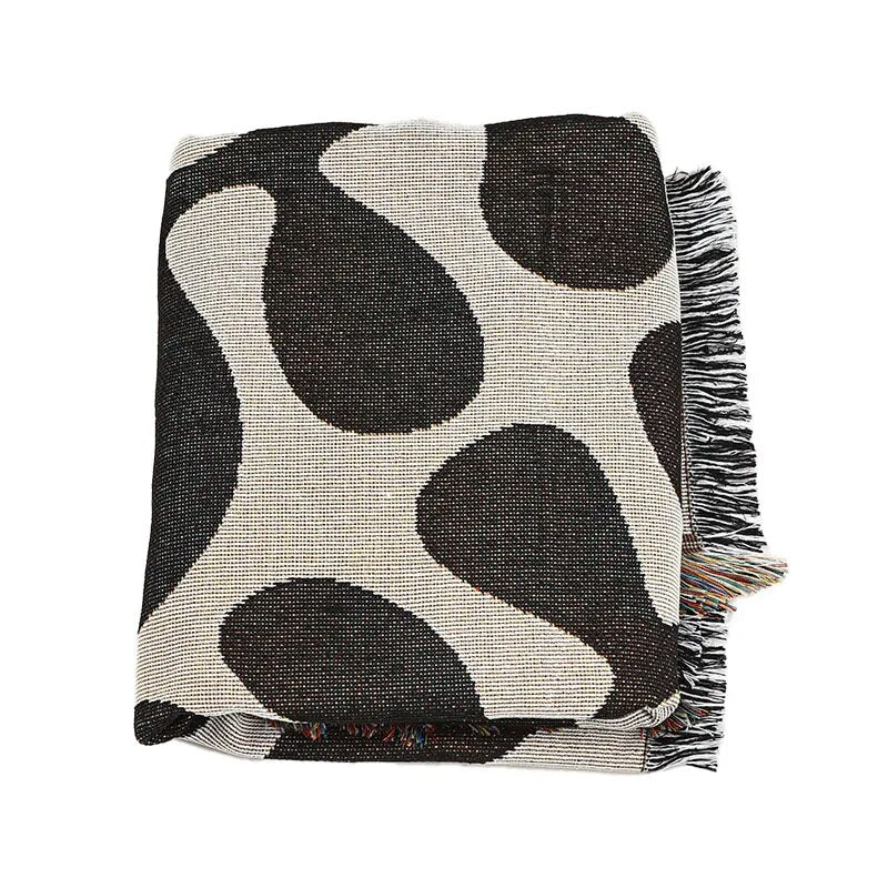 Retro Vine Throw Blanket – Soft Cozy Cotton Blend 51x63 Inches