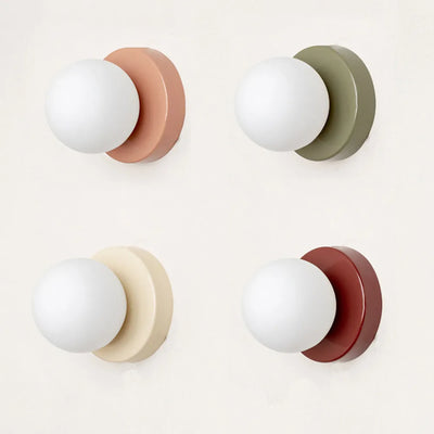 Round Macaron Wall Lamp - Energy Efficient Hallway Light