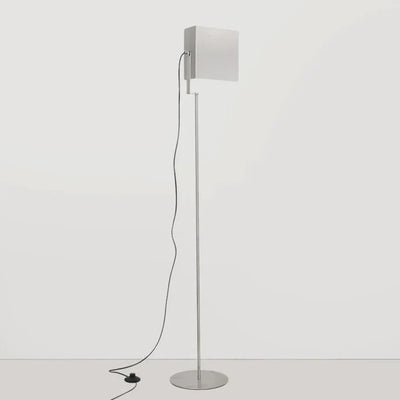 Industrial LED Floor Lamp - Stainless Steel Panel Luxury Lighting