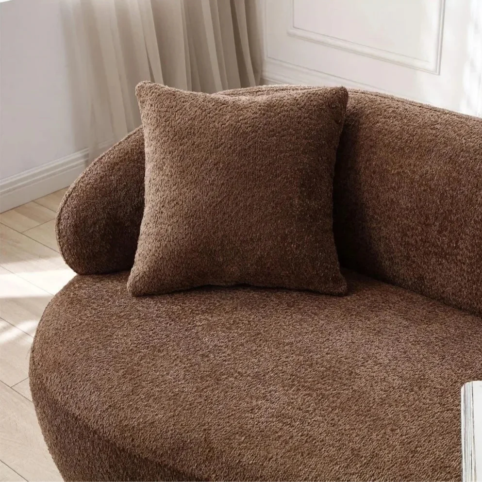 3-Seat Lounge Sofa | Modern Living Room Couch With Pillows