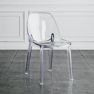 Acrylic Dining Chair - Nordic Clear Durable Seat