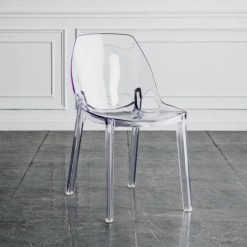 Acrylic Dining Chair - Nordic Clear Durable Seat