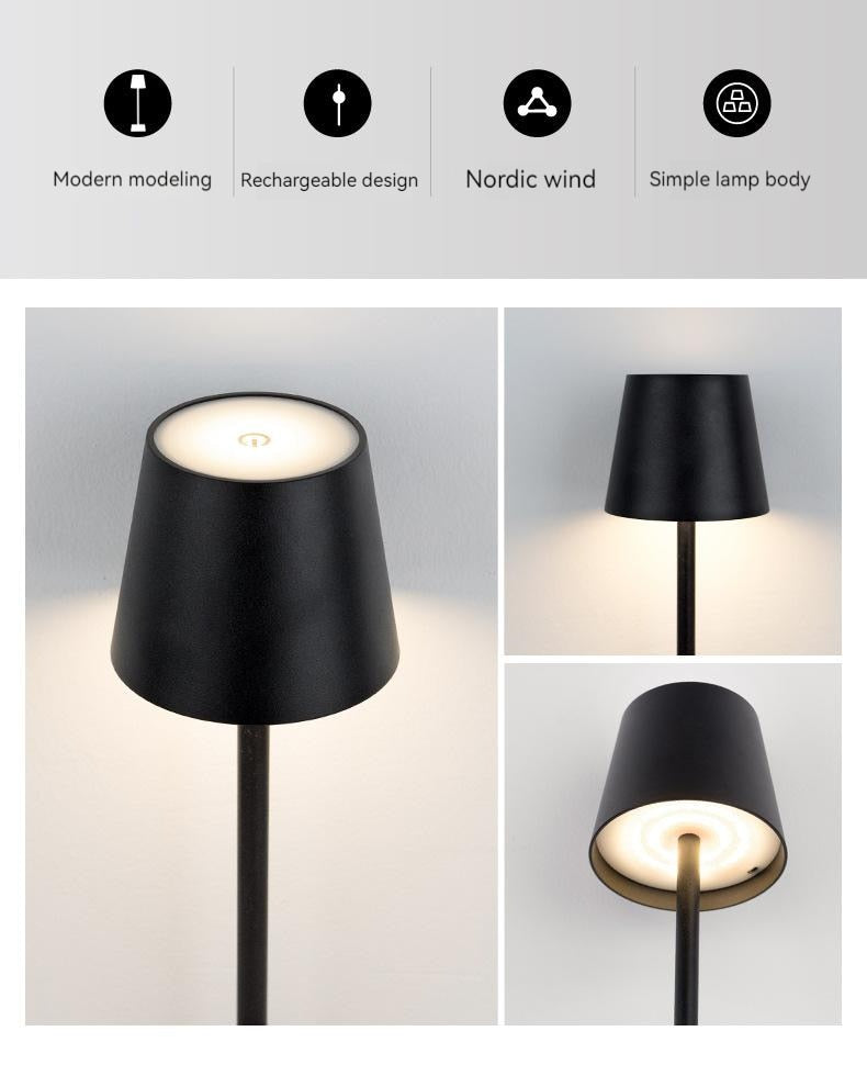 Cordless Touch Lamp | Contemporary Hotel Style Lighting