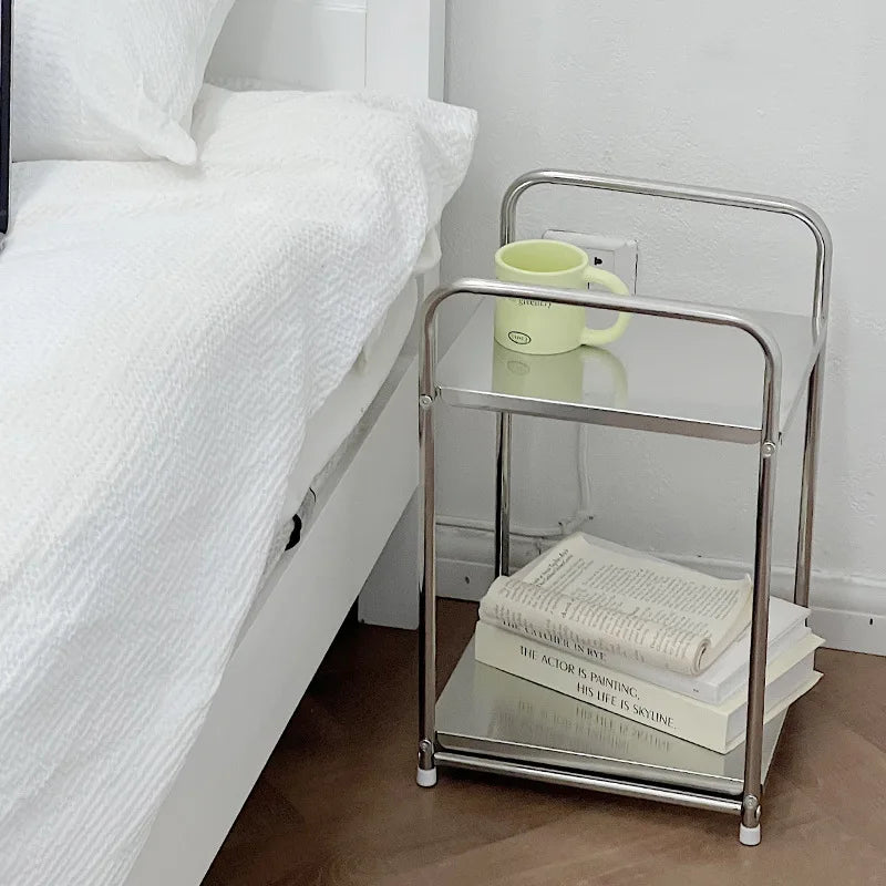 Stainless Steel Organizer Shelves - Minimalist Storage Rack 12x12x19.5"