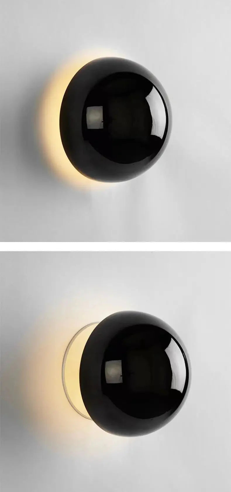 Minimalist Metal Wall Lamp - Nordichome Modern Dome Light Fixture