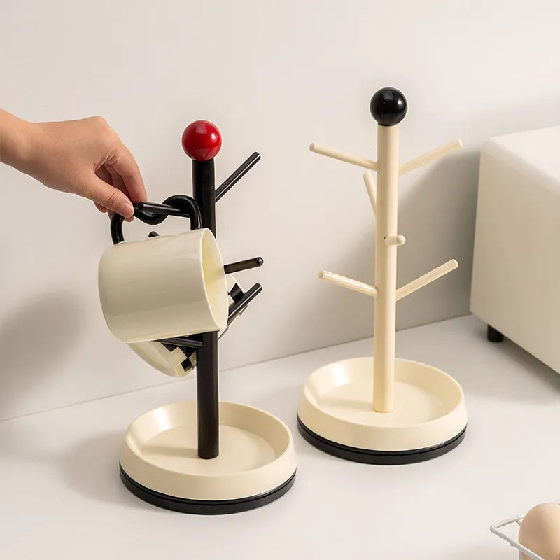 Rotatable Mug Rack | Acrylic Retro Coffee Display Stand