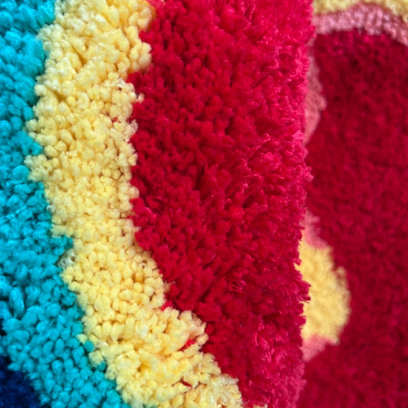 Thermal Imager Mat - Handmade Palm Shape Rug
