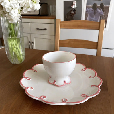 MARIS | Scalloped Ceramic Dining Set