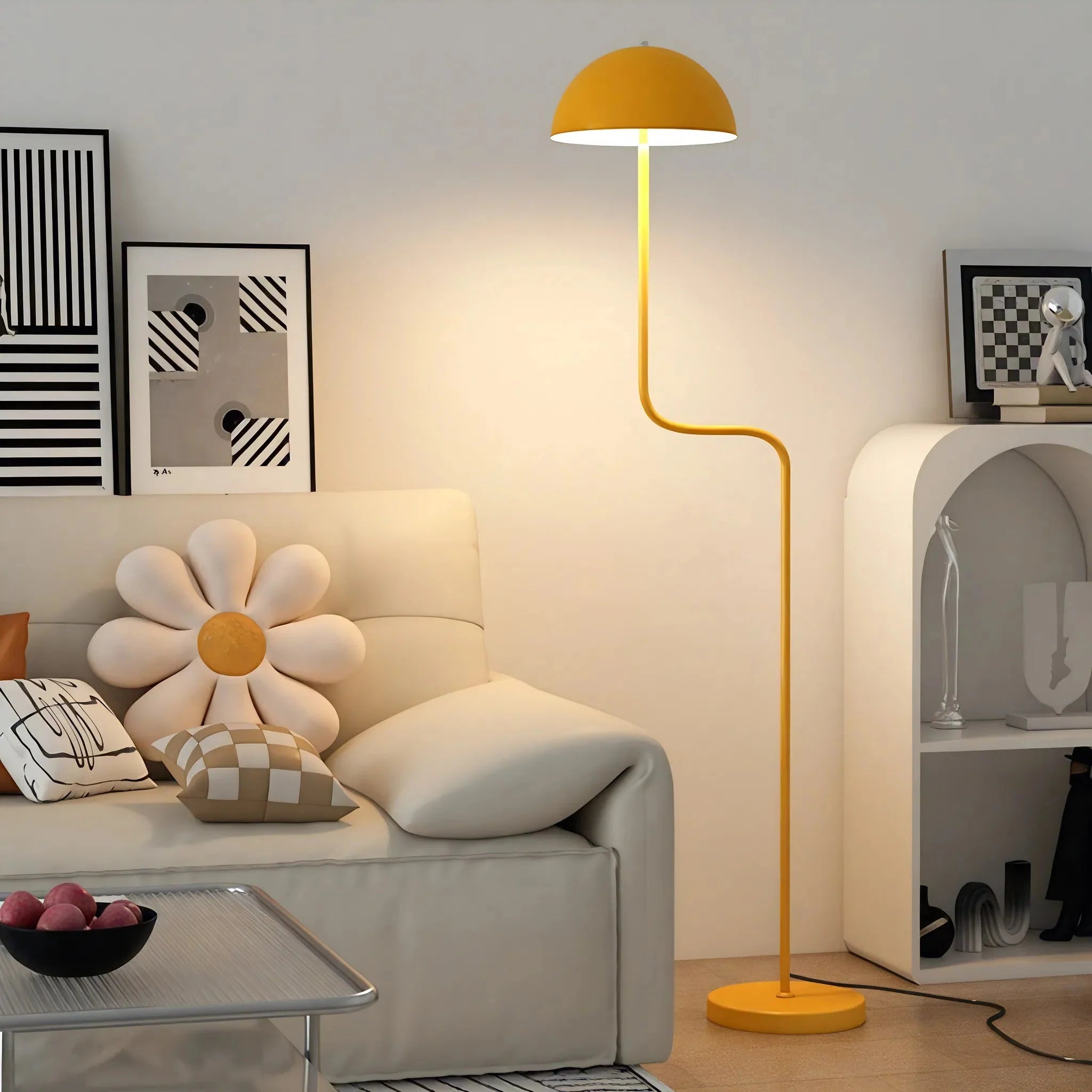 GLOW CURVE | Scandi Sleek LED Floor Lamp