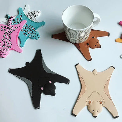 Silicone Animal Coaster - Heat Resistant, Non Slip Drink Mat