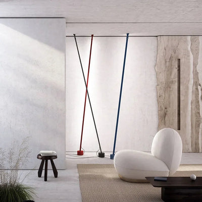 Retro Strip Floor Lamp - LED Vintage Lighting