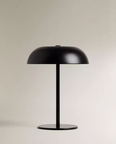 Cordless Metal Table Lamp | Portable Industrial LED Light