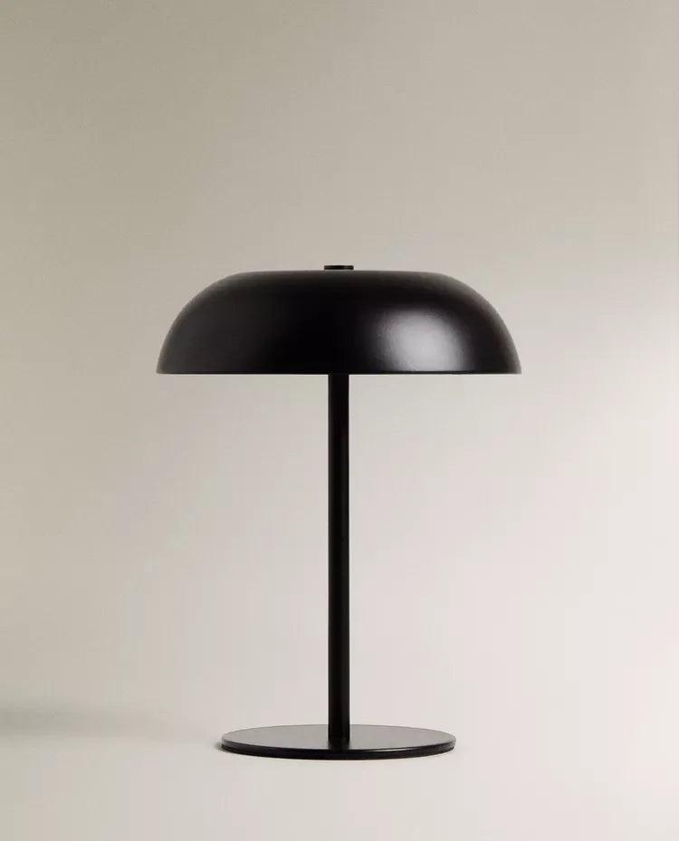 Cordless Metal Table Lamp | Portable Industrial LED Light