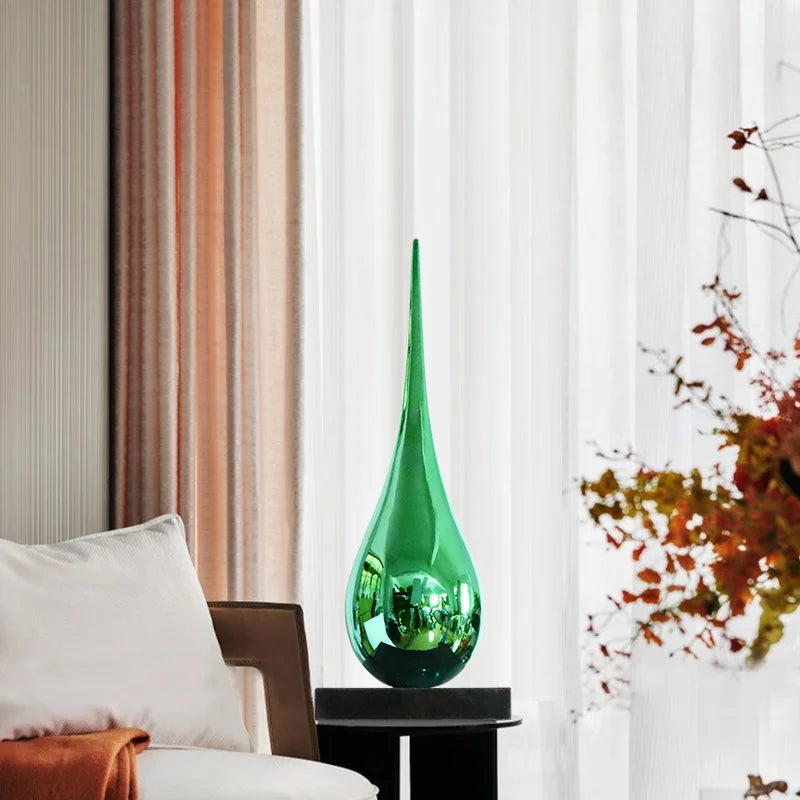 Luxury Water Drop Sculpture – Hand-Crafted Resin Art Piece
