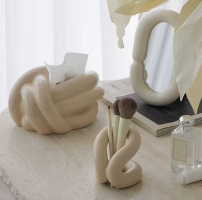 Ceramic Knot Vase | Modern Decor & Organizer by Atelier Oro