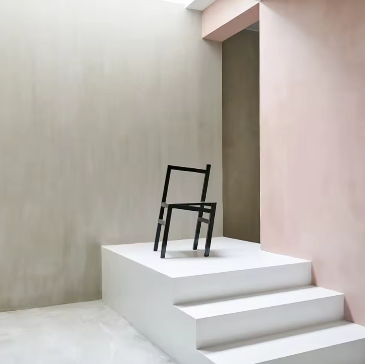 Tilted Base Stool - Wood Dining Chair Design