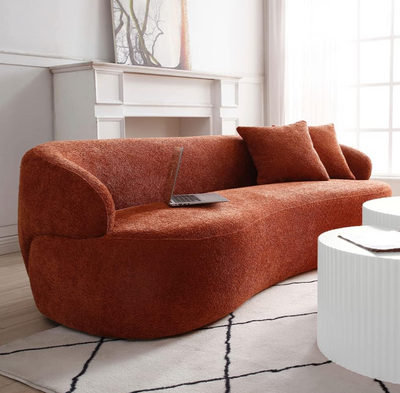 3-Seat Lounge Sofa | Modern Living Room Couch With Pillows