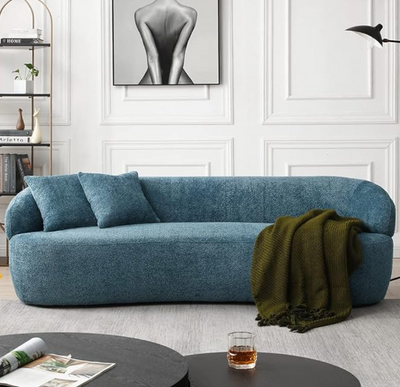 3-Seat Lounge Sofa | Modern Living Room Couch With Pillows