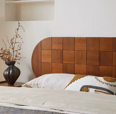 Solid Oak Bed Frame – Elegant Vintage Bedroom Furniture