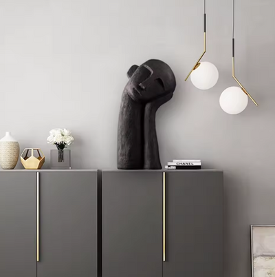 Minimalist Figure Sculpture - Abstract Resin Ornament