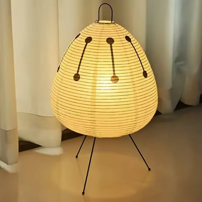 Wabi-Sabi Lantern Lamp - Japanese Rice Paper Lighting
